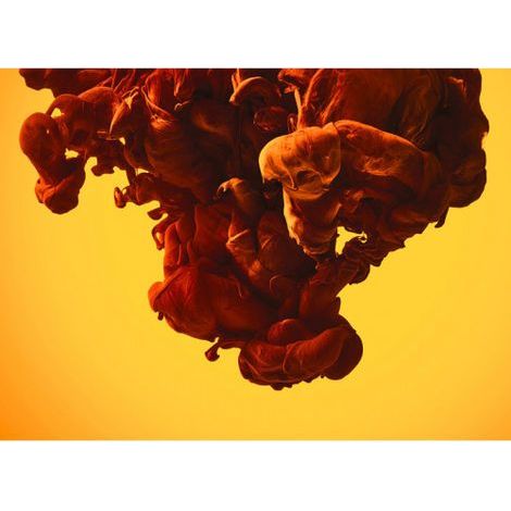 Papier peint panoramique tendance coloré Tapisserie panoramique moderne pour salon Papier peint panoramique orange et jaune pour cuisine (1/4)