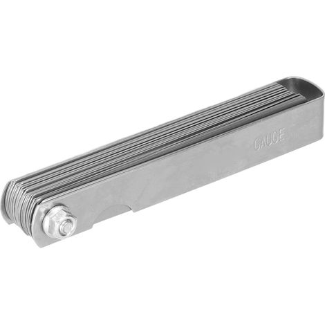 Jauge d'épaisseur métrique 0,04‑0,8 mm, ligne de gravure laser, jauge d'épaisseur en acier pour outil de mesure (1/5)