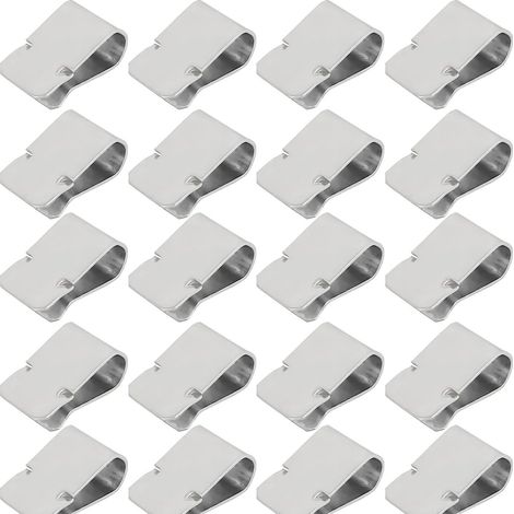 Clip De Fixation En Acier Inoxydable - Clip À Ressort En Forme De U - Pour Tube De 3,5 Mm - 20 Pièces