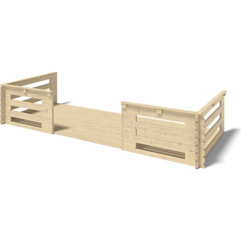 Veranda - 10 m2 - 5m x 2m - colore: naturale - DOM615 (1/4)