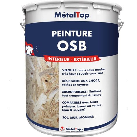Peinture Osb - Pot 1 L - 5001 - Bleu vert - Metaltop