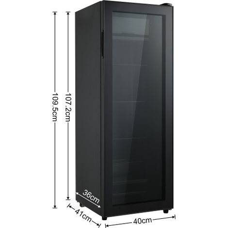 Réfrigérateur compact 128 L – 120 L réfrigérateur – Congélateur 8 L – Éclairage LED – Silencieux 43 dB – Classe F – R600a