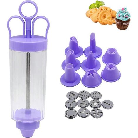 Seringue à glaçage classique avec 8 embouts, stylo de décoration pour gâteaux, 10 types de glaçage floral (1/5)