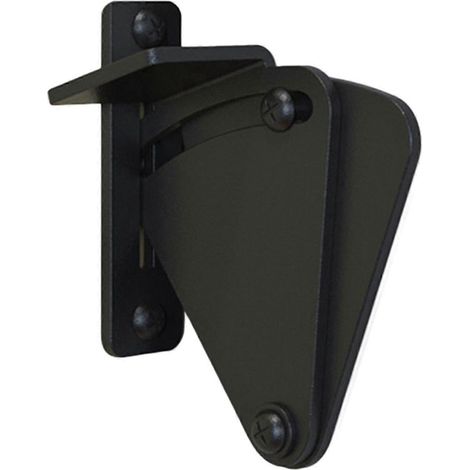 Porte coulissante portable avec serrure pour porte de grange, porte d'intimité pour-black