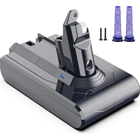Morpilot Batteria per Dyson V6 DC62 SV03 DC58 DC59 DC61 DC72 DC74 SV06 SV09 con 2 filtri lavabili, 21,6 V (1/5)
