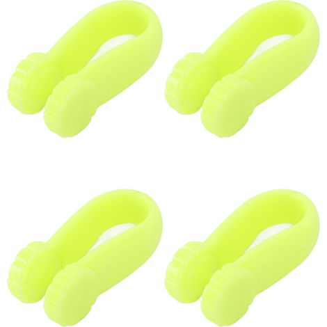 4 pces clips anti-migraine fleur vert, mini pince pression manuelle universelle réduction tension céphalée (1/5)