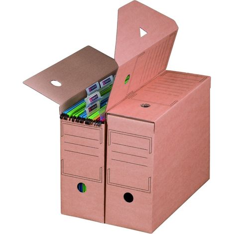 880 x SBP Archivbox für Hängemappen, 328x115x239mm, wiederverschließbar, Rückenbreite 12 cm (1/3)