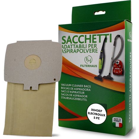 5pz SACCHETTI IN CARTA ASPIRAPOLVERE ELECTROLUX D720 D728 D738 D739 D740 D742