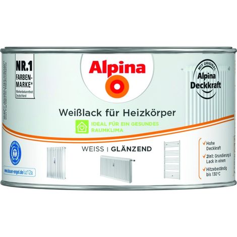 ALPINA Weißlack, für Heizkörper, glänzend, 300ml (1/2)