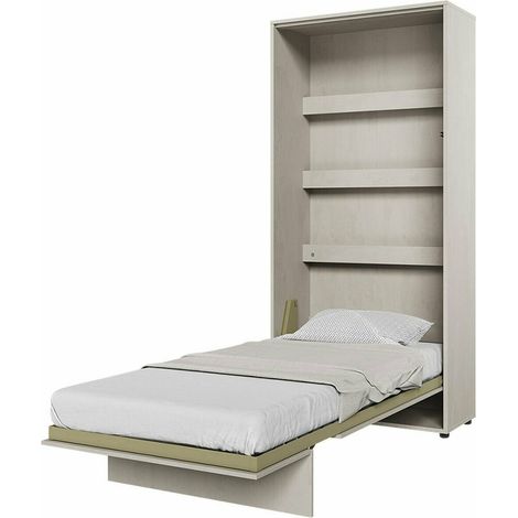 Lit escamotable Concept Lenart X, 90 x 200 cm, Unique, 90x200, Stratifié, Disponible, 101x228x217cm (1/5)