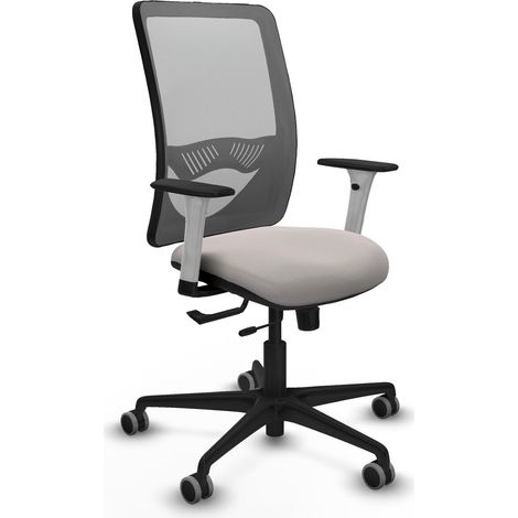 Chaise de bureau piqueras y crespo Zulema blanc support lombaire ajustable (1/2)