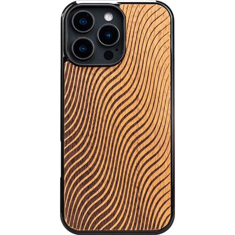 Custodia in legno Bewood per iPhone 16 Pro Max WAVES MERBAU (1/5)