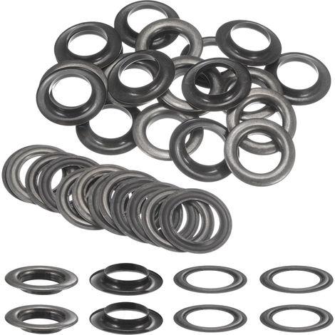 20 ensembles œillets métalliques, diamètre 30 mm, surface lisse, résistant corrosion, pour rideaux cuir sacs diy (1/5)