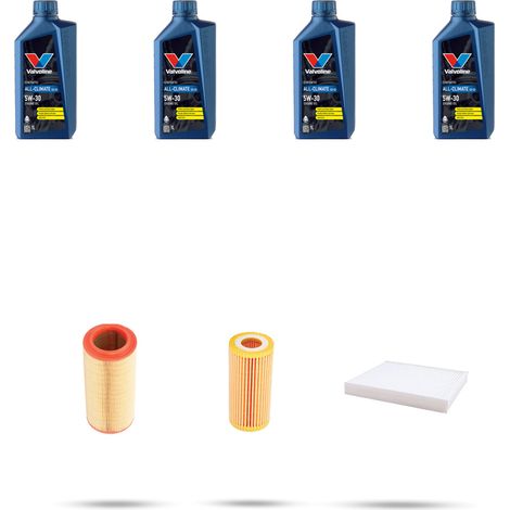 Kit tagliando 3 FILTRI e 4L OLIO compatibile con Renault Clio II 1.0 40kw Dal 2000 (1/5)