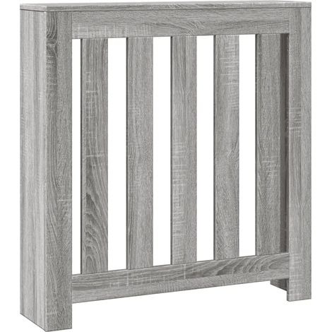Copritermosifone moderno con ripiano decorativo 78 x 20 x 82 cm in legno multistrato grigio sonoma 020049812