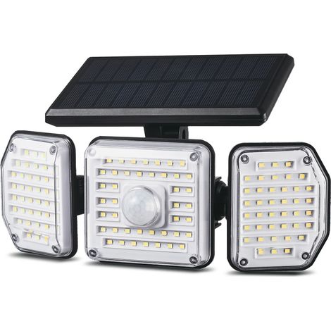 Maclean MCE615 Lampada de Lampada da parete per esterni Solar con Sensore  Motion IP65 4W 320lm 122 LED SMD 4000K White Neutral Illuminazione per esterni 3 modalità de Illuminazione a sensore de Twili (1/5)