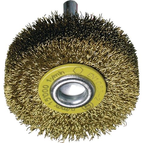 TECWERK Rundbürste D.60mm Drahtstärke 0,2mm MS 18mm 15000min-¹ TECWERK
