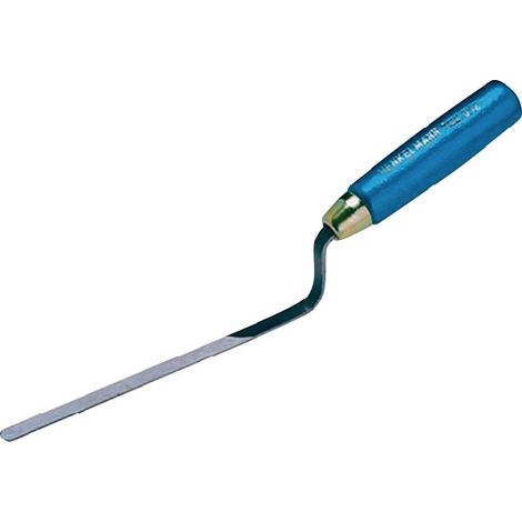 Truelle à joints de Hambourg longueur 170 mm largeur 12 mm inoxydable, trempé, manche en hêtre acier (1/2)