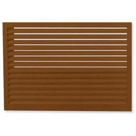 DECOCLIM - Face dos pour cache en aluminium brun argile taille S - 23AS8003-DOS