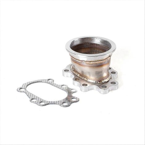 Turbinenrohr mit V-Flansch für T25 T28 GT25 GT28 Adapter, Hochleistungs-Downpipe-Anschlussstück (1/5)
