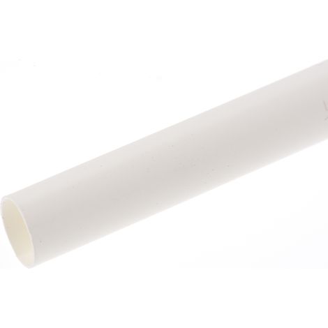 Gaine thermorétractable RS PRO, Dia. 6.4mm Blanc rétreint 2:1, 1.2m ( Prix pour Paquet de 5 )