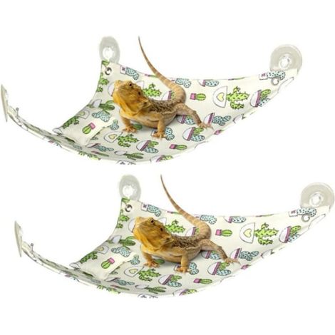 Hamac pour reptiles en 2 pièces avec coussin moelleux et ventouses