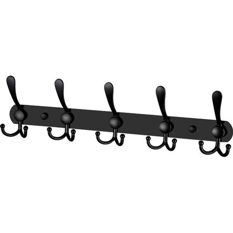 Wandgarderobe 5 Dreifachhaken, robust und langlebig, Edelstahl, Metallgarderobe mit Schrauben zum Aufhängen von Kleidung, Hüten, Handtüchern, Tas (1/5)