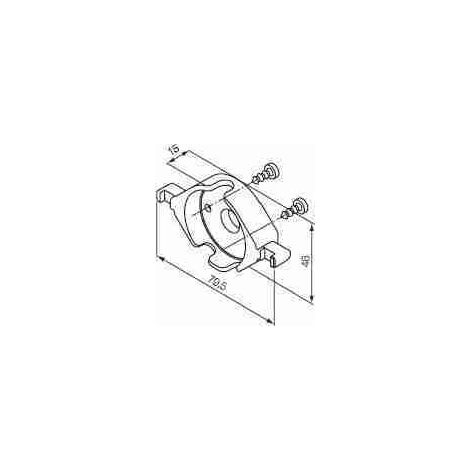 Nice 523.10014 - Supporto in plastica (accoppiabile anche all'art. 525.10052)