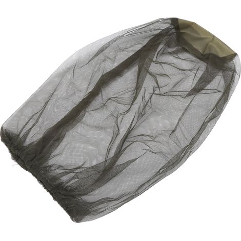 Filet de pêche nocturne anti-insectes en nylon, protection solaire, maille respirante, casquette (vert militaire)