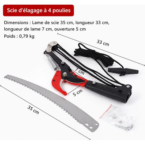 Lame de scie à double crochet avec vis en acier au manganèse 65Mn pour échenilloir 60 5 60 × 5 × 3 cm 400 g – Livraison gratuite (1/5)