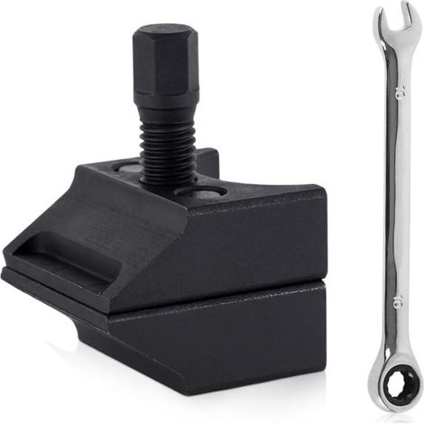 Écarteur de suspension de voiture, écarteur de fusée d\'essieu, outil d\'écartement de jambe de force pour la plupart des véhicules, clé de retrait d\'amortisseur de voiture. (1/4)