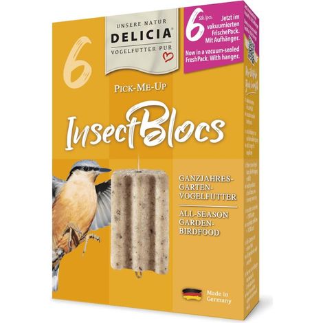 DELICIA® PICK-ME-UP InsectBlocs Nourriture pour oiseaux Sittelle torchepot Pinson vert