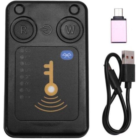 Lector inteligente de chips RFID según ISO14443, reconocimiento de llaves (EM125 kHz), tarjetas IC (13,56 MHz), decodificación de tarjetas de acceso, soporte de emulación y clonación para tarjetas. (1/4)
