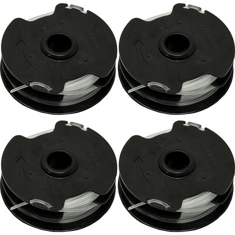 Bobine De Rechange Pour Debroussailleuse Sans Fil - 2,4 mm - Compatible PRTA 20-Li C3 - Lot De 4 (1/5)