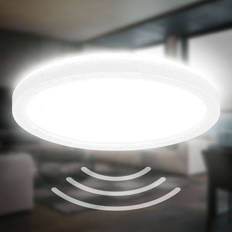 LED Panel Ø24 cm - 16W, 1900lm, Bewegungsmelder, IP44, neutralweiß, weiß
