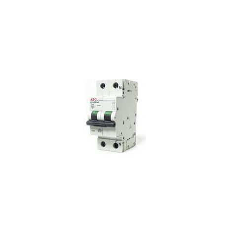Interruttore magnetotermico 1p+n 10a curva c 4,5ka 230v 2 moduli aeg dg41nc10