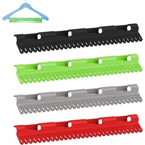 Lot de 4 Étendoirs Chaussettes Plastique Rouge Vert Cendre Noir, Séchoir Pince pour Sous-Vêtements Aucunely (1/5)