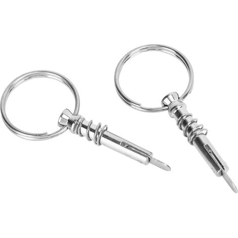 Lot de 2 goupilles à dégagement rapide en acier inoxydable pour la construction navale de bateaux et de biminis. (1/5)