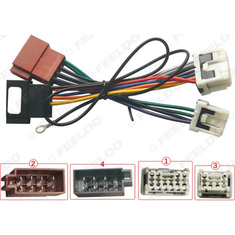 Convient pour Nissan Paladin : câble de conversion CD, fil de queue, DVD, autoradio d'origine, conversion ISO, câble d'alimentation audio audio (1/5)