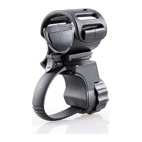 pince de fixation pour lampe de poche de vélo, rotation à 360 degrés, support universel pour lampe de vélo LED