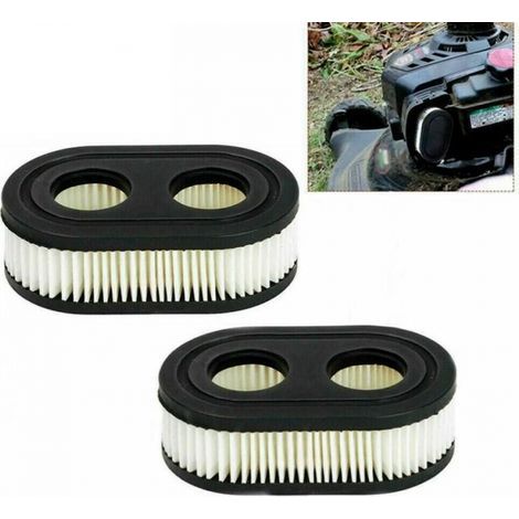 2 air filters with air filter cover for Briggs & Stratton lawnmowers 550E 575EX 575IS 625EXI 650EXI 675EXI 675IS 594106 798339 798452 593260 093000 (1/4)