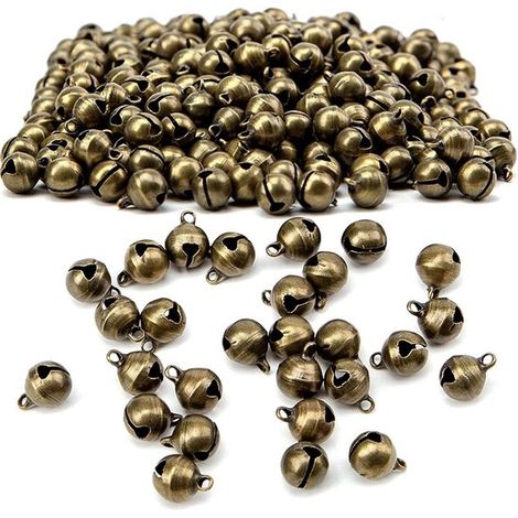 Clochettes en bronze antique - 200 pièces pour décoration de fête, artisanat et projets DIY (1/5)