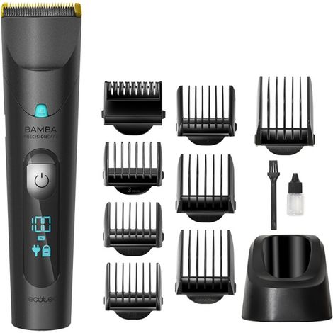 Cecotec Tondeuse Bamba PRecisionCare Titanium. Batterie avec autonomie de 60 minutes. Lames en acier inoxydable (1/5)