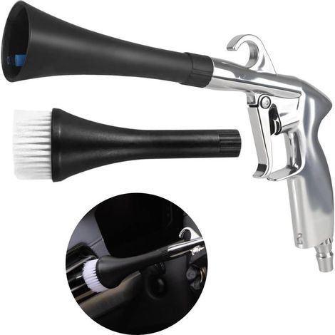 Soufflette Air Comprimé, Soufflette Compresseur, Pistolet Nettoyage Voiture à Air Comprimé, Haute Pression Blow Gun Pistolet, Poignée Ergonomique pour Nettoyer Voitures, Sols et Plafonds (1/5)