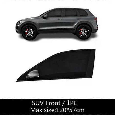 ou 2 pare-soleil de voiture, protection UV, rideaux en maille, moustiquaire pour vitres avant, arrière et latérales de SUV, pare-soleil en maille pour vitre avant de SUV. (1/5)