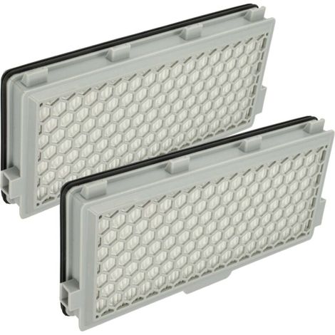 2x filtre compatible avec Miele Complete C3 Silence Ecoline aspirateur - filtre d'évacuation HEPA blanc (1/5)