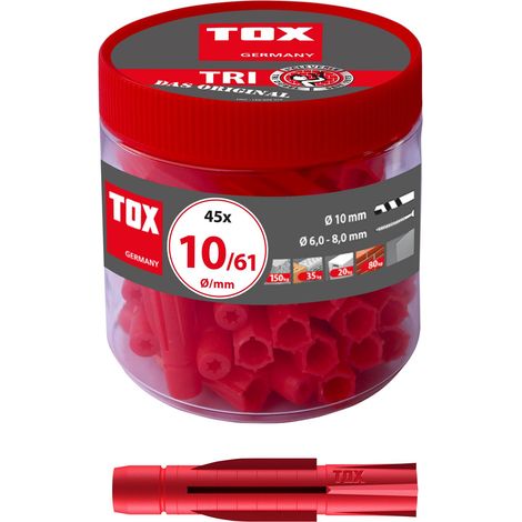 cheville universelle Tri 10x61 mm en boîte ronde (1/4)