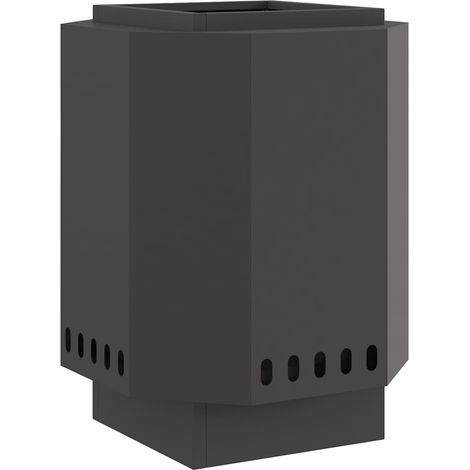 Maison Exclusive - Focolare Senza Fumi Nero 38 x 38 x 51 cm Acciaio