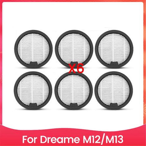 Lot de 6 filtres de rechange pour aspirateur Dreame M12 et M13 (1/5)
