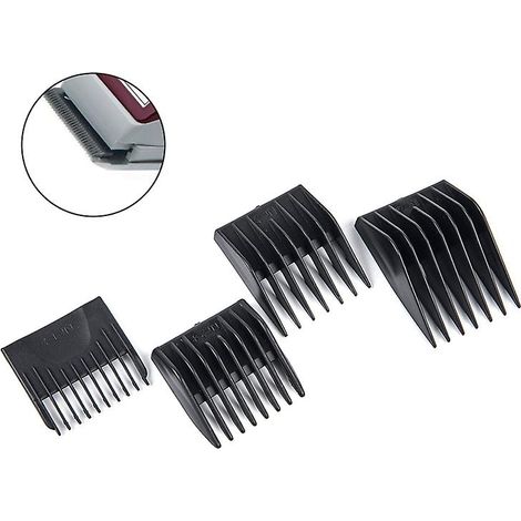 Lot de 4 sabots de guidage de rechange pour tondeuse à cheveux Moser série 1400 (1/4)